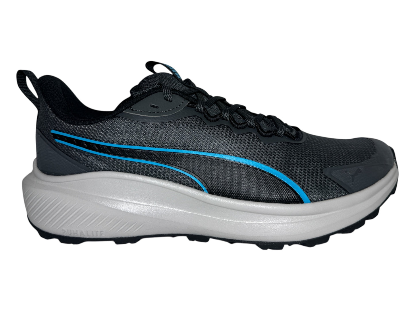 Tenis Puma Lite Para Hombre Correr Color Negro Y Azul