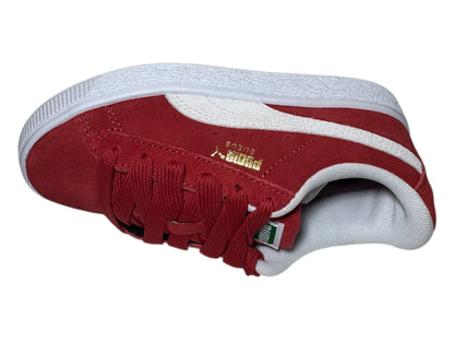 Tenis Puma Suede Classic Gamuza Rojo Con Blanco Para Niños