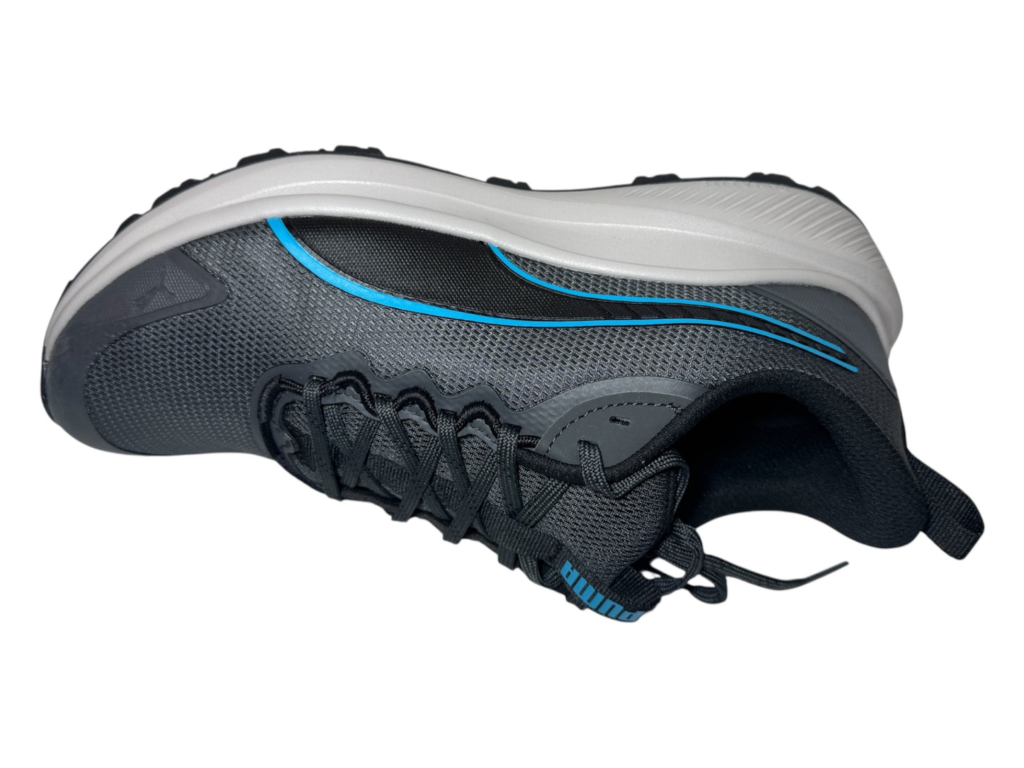 Tenis Puma Lite Para Hombre Correr Color Negro Y Azul