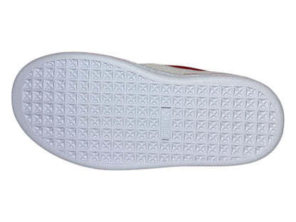 Tenis Puma Suede Classic Gamuza Rojo Con Blanco Para Niños